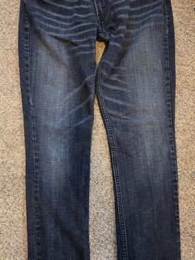 Womens Dark Blue Levis Washed Jeans